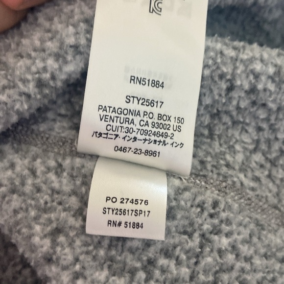 Patagonia Women's Better Sweater 1/4 Zip Gray Sz S - Picture 4 of 6